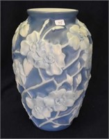 Phoenix Wild Rose 10" vase, blue