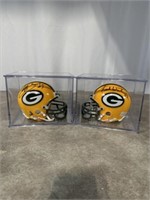 Packers mini helmets signed by Frank Winters and