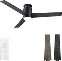 Flybull Ceiling Fans With Lights Flush Mount, 52