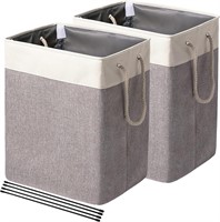 FairyHaus Laundry Basket 2Pack  65L Grey