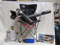 Chair Tubes, Visor & Steel Water Bottles