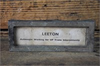 Staff Bellbox Lable Plate - Leeton