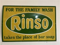 RINSO ENAMEL SOAP SIGN