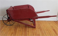 Wooden Flat-Bed Wheelbarrow