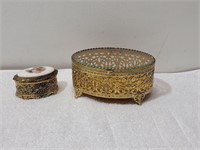 Ornate Trinket Box and Music Box