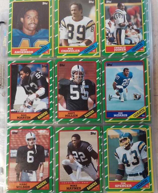 135-1986 TOPPS NFL Cards