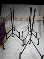 5 metal black frame holders