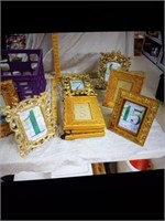 Basket of very nice gold picture frames