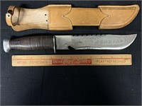 UNIQUE FIXED BLADE HUNTING KNIFE WITH SHEATH