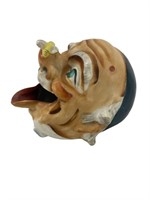 Ceramic Hand-Painted Bee On A Mans Nose Ashtray