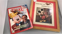 Mickey Mouse Time Magazine and Poster