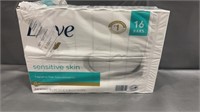 DOVE SENSITIVE BAR 16PK