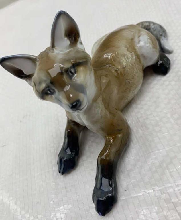 6in Porcelain Fox figurine from Germany