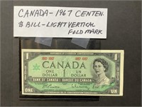 Bill - Canada 1967 $1 Bill