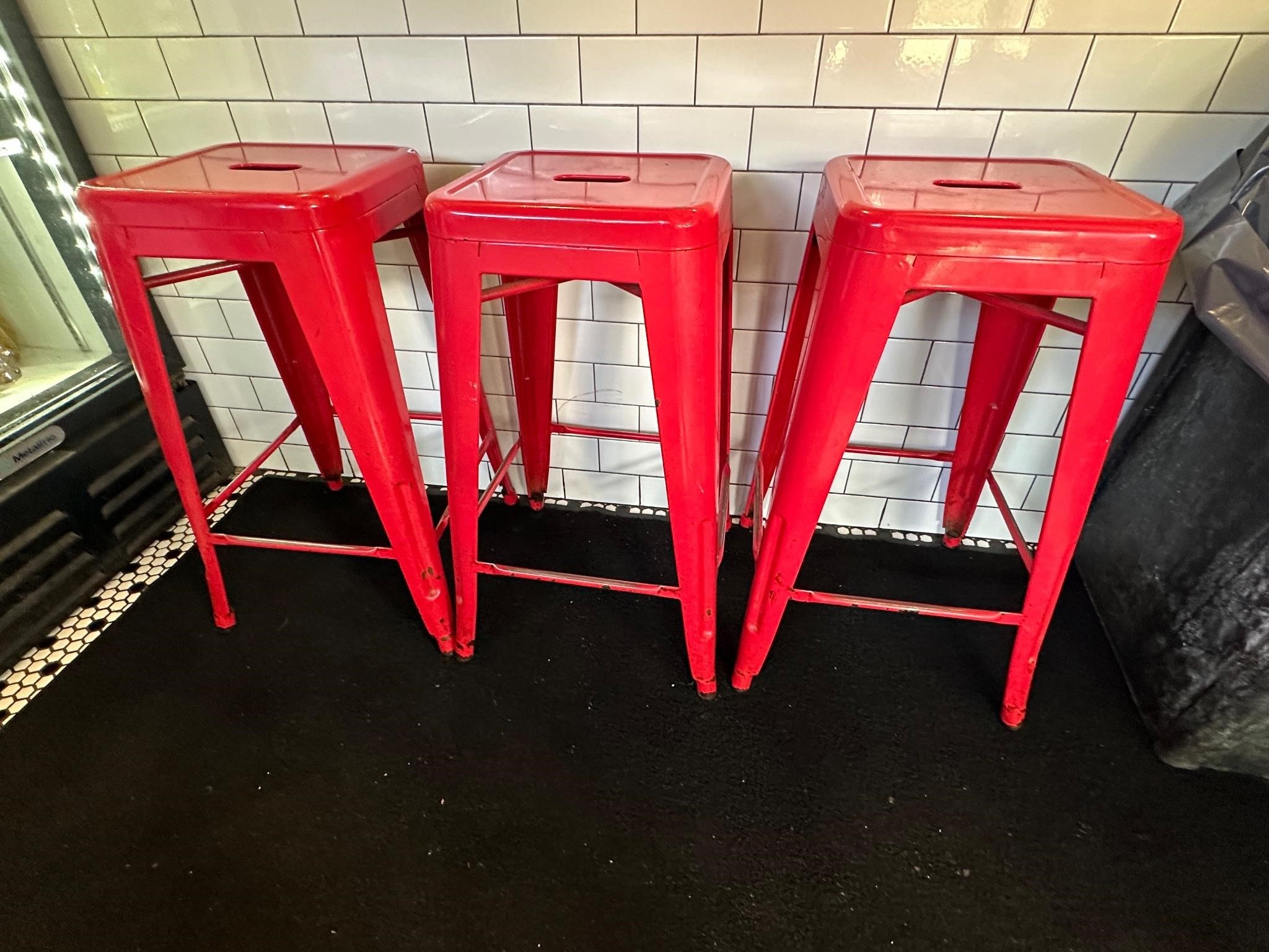 {each} Red Stools