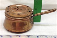 F4) VINTAGE COPPERPAN WITH HINGED TOP