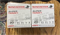 WINCHESTER 20 GAUGE  2 BOXES