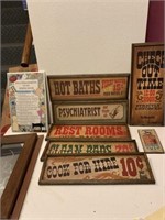 Large collection of reproduction signs and more