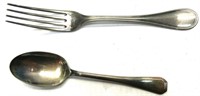 Christofle Flatware: Spoon & Fork - Made in France