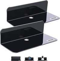 $15  OAPRIRE Acrylic Floating Wall Shelves, 2-Pack