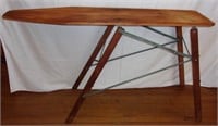 Vintage wooden ironing board.