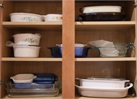 Kitchen Cabinet- Bake Ware, Corning Ware+