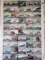 Stamps Of The Fighting Ships Of The 50 States Mint