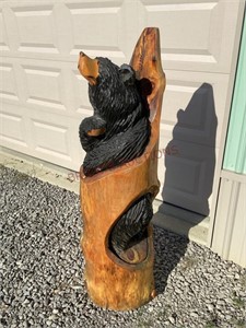Wooden Bear Carving