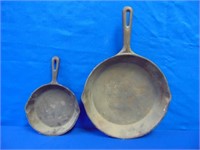 (2) Cast Iron Skillets