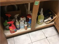 every thing under sink in laundry room