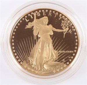1986-W PROOF ULTRA CAMEO AMERICAN EAGLE GOLD COIN