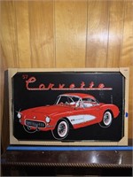 Corvette Glass Wall Art