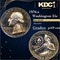 Proof 1976-s Washington Quarter 25c Grades GEM++ P