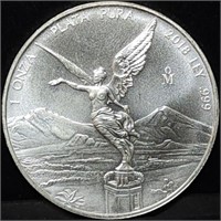 2018 Mexico 1oz .999 Silver Libertad Gem BU