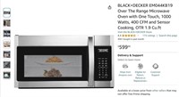 B9585 Over The Range Microwave 1.9 Cu.ft.