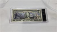 Uncirculated Lincoln memorial $2 bill