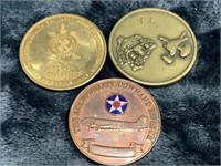 Various VIntage Military Tokens