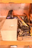 Lot #327 - Five drawer parts bin, Tri-pod,