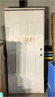 White Wood Door No Frame 36” x 79.5” *