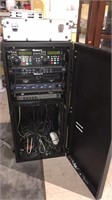 Professional sound system in a metal case with