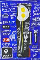 Oil on Canvas Signed Jean-Michel Basquiat