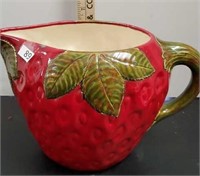 Ceramic Strawberry Pitcher