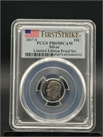 2017-S Roosevelt Dime Proof PCGS PR69 DCAM First S