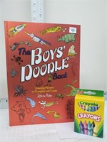 New doodle book and crayons
