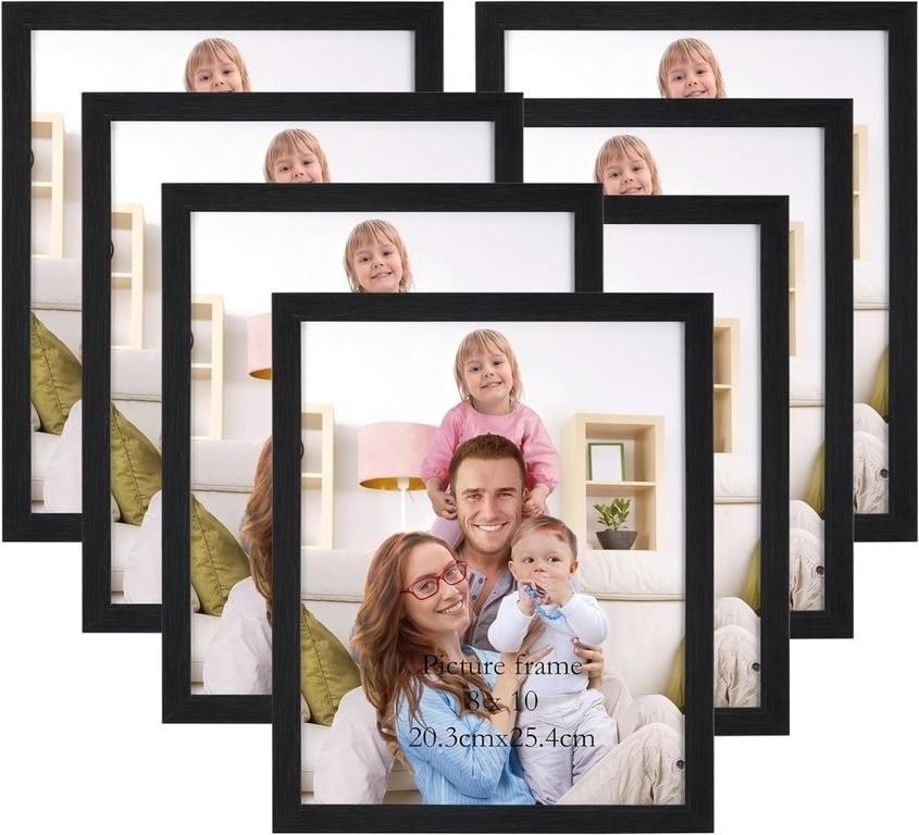 (8 Pack  Black)Giftgarden 8x10 Multi Photo Frames