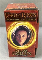Lord of the rings glass goblets collection Arwen