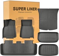 SUPER LINER Floor Mats for Tesla Model Y 5-Seat 20
