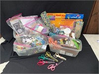 Assorted Crafting Supplies and Printer Photo Paper