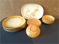 Texas Ware set; 6 dinner & 6 lunch plates, 5