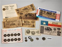Vintage Reproduction Coins & Currency
